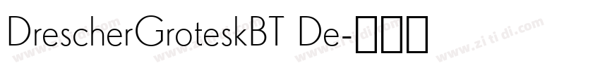 DrescherGroteskBT De字体转换